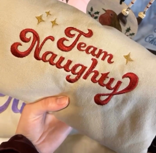 Team Naughty Sweater